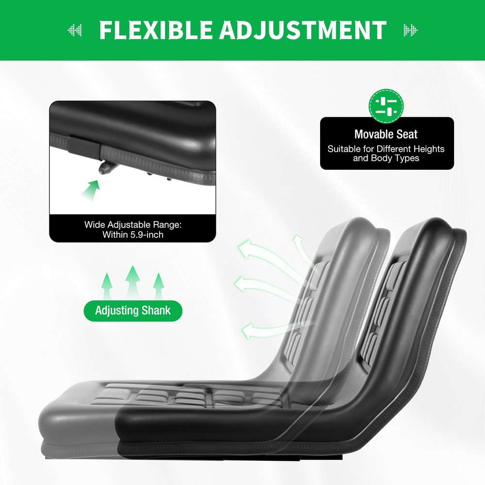 Universal Suspension Seat /DUMPER/DIGGER/ROLLER/TRACTOR/LOADER Low Back