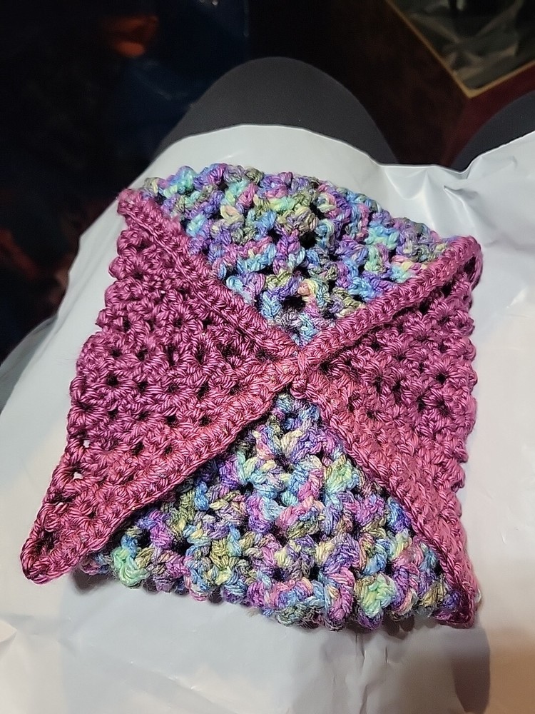 Granny Square Clutch Purse Envelope
