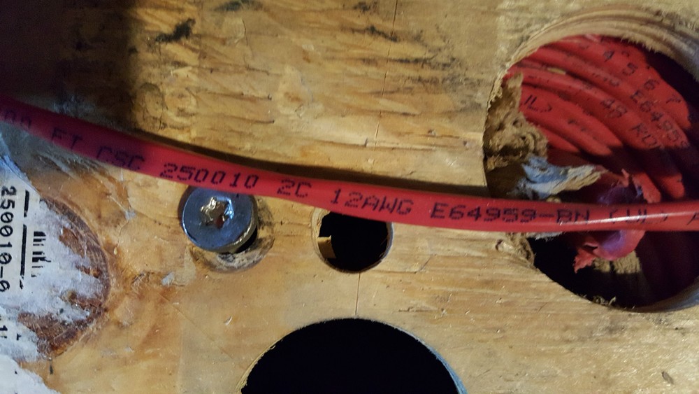 CSC 250010 12/2C 12awg Solid Bare Riser Fire Alarm/Audio/Comm Cable Red /50ft