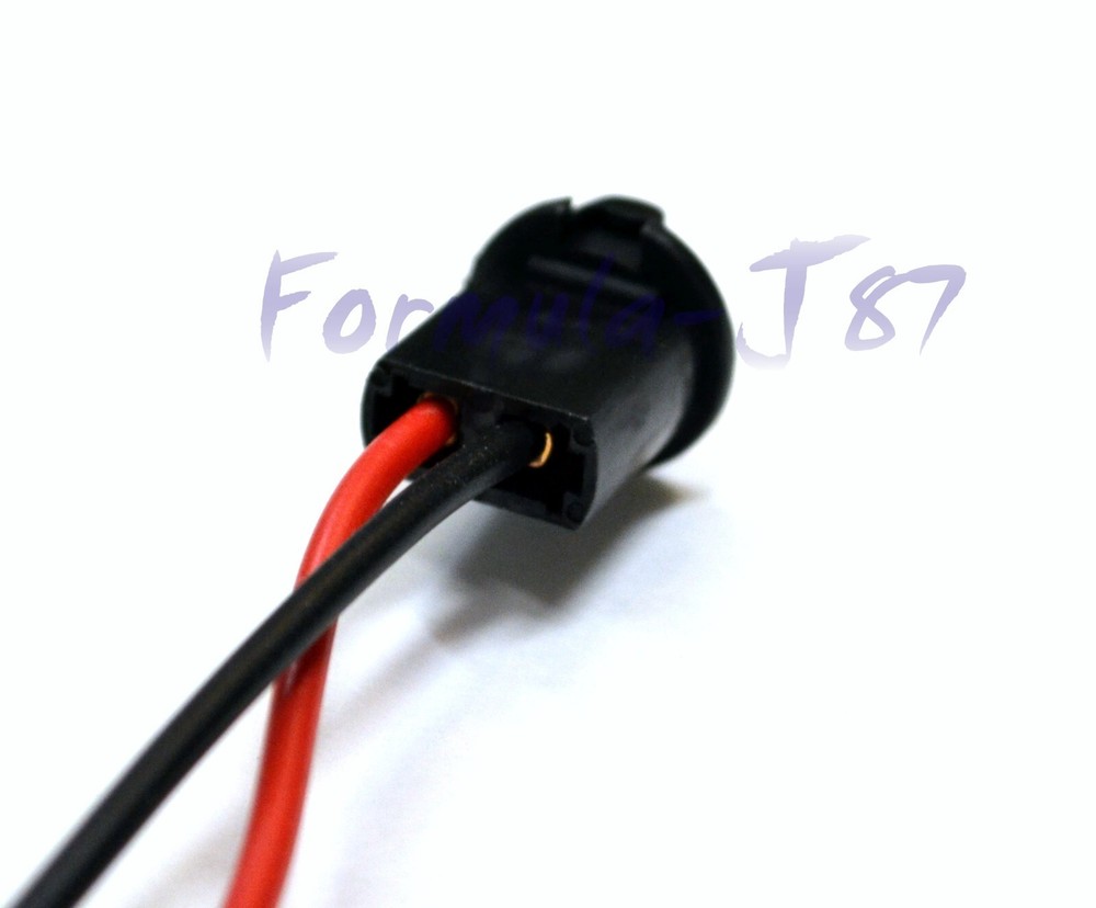 Universal Pigtail Wire Female Socket 194 T10 PBS Front Side Marker Light Bulb E