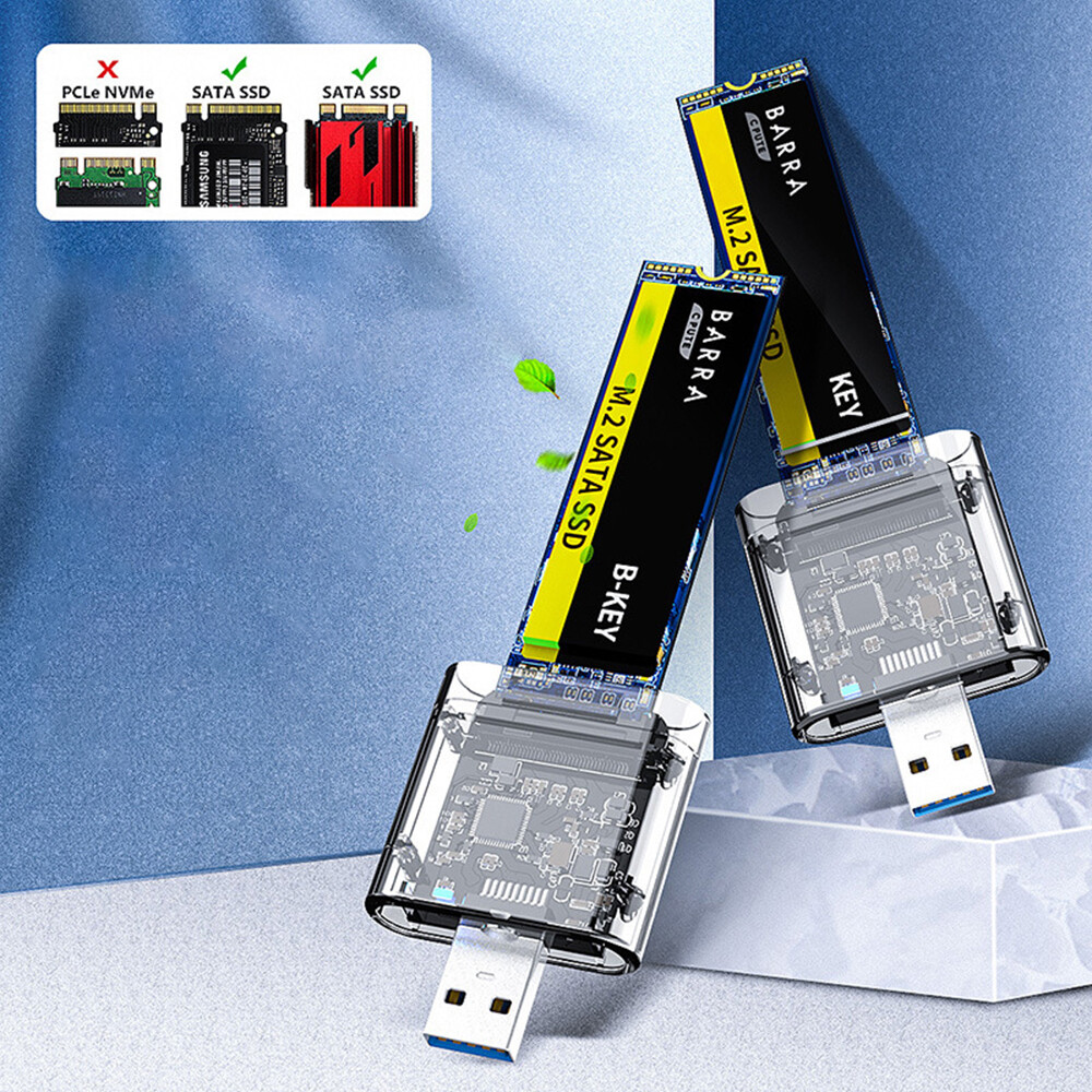 M.2 NGFF SSD SATA TO USB 3.0 Solid State External Enclosure Storage Case Adapter