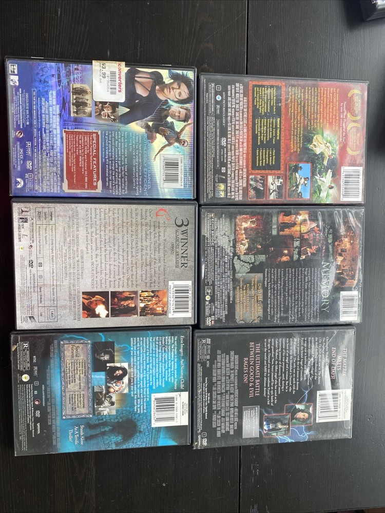 Films lot 6 pieces