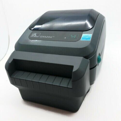 Zebra GX420d Thermal Label Printer with Auto Front Cutter USB LAN Shipping UPS