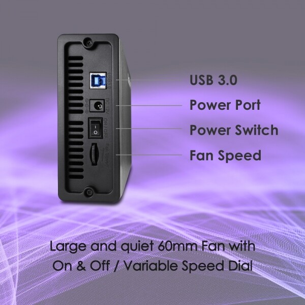 NexStar® HX, 3.5" SATA III Hard Drive Enclosure USB 3.0 With Fan