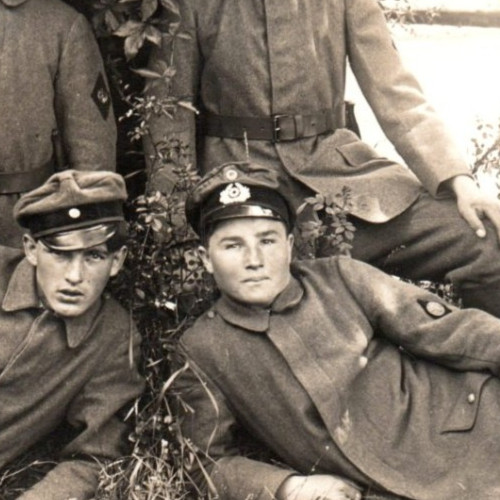German Soldier Friekorps Epp With Unit Patch RPPC Real Photo Postcard