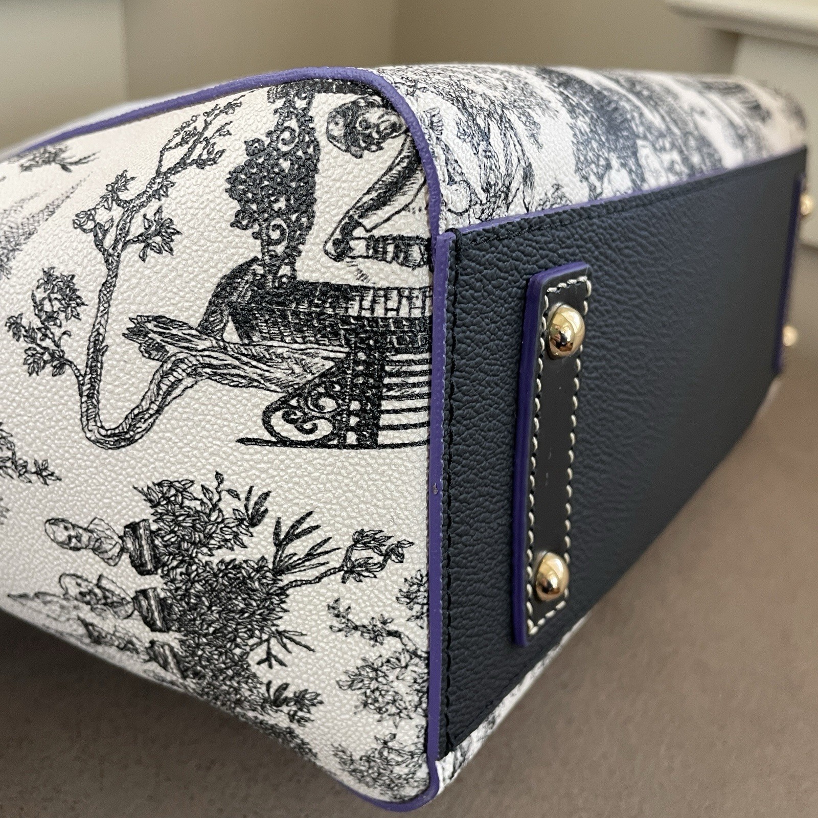 Dooney & Bourke Disney 2025 Haunted Mansion Toile Satchel Bag - NWT