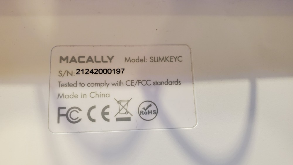 Macally USB Wired Keyboard and Mouse Set - Mac Compatible - Tested Working