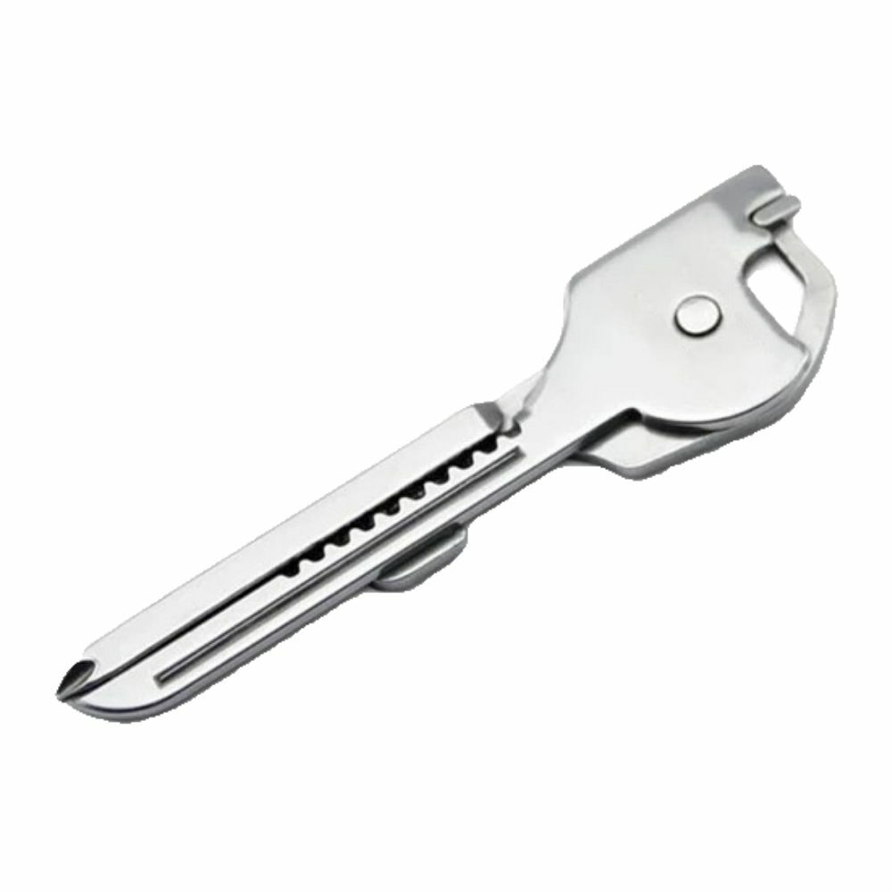 Key Multi-Tool Keychain Key Shaped 6-in-1 Tool