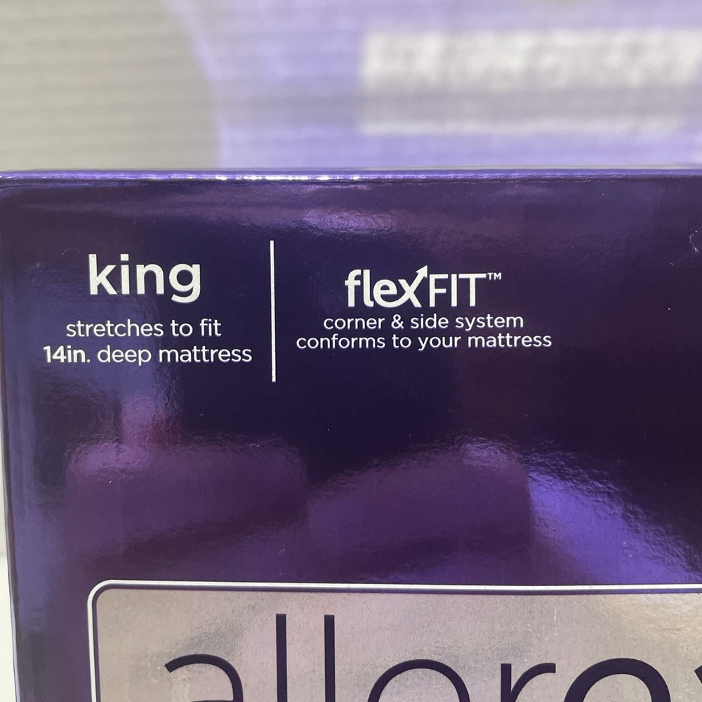 ALLEREASE Zippered King Mattress Protector - Complete Allergy Protection NEW
