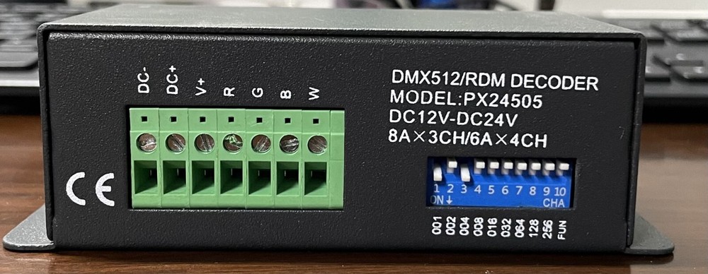 Used-DMX512/RDM Decoder- 6A *4ch or 8A*3ch Model PX24505