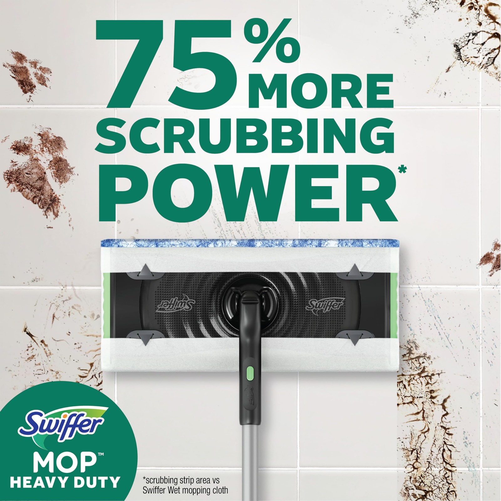 Swiffer Sweep & Mop Deluxe 2-in-1 Multi-Surface 1 Count (Pack of 1), Black