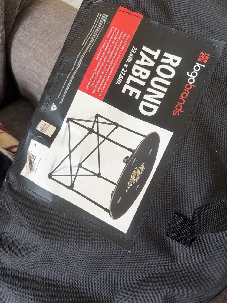 UCF Central Florida Logo Round Portable Folding Table