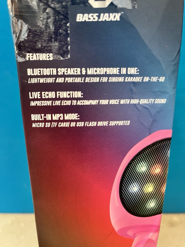 KARAOKE SING WIRELESS MICROPHONE SPEAKER LIGHTWEIGHT