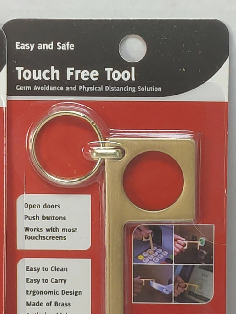 Touch Free Tool keychain Germ Avoidance & Physical Distancing Solution LOT OF 4