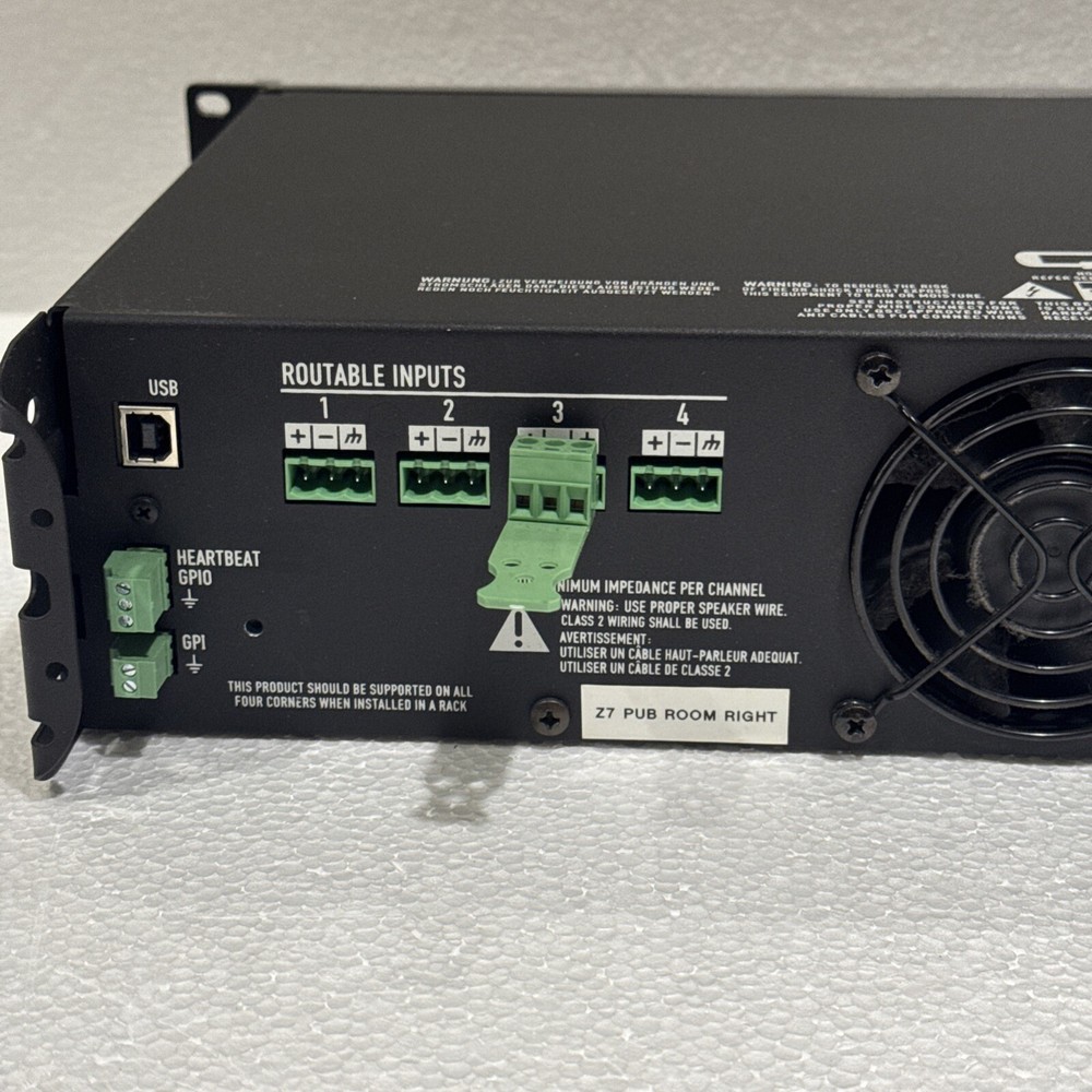QSC CXD4.2 , 4 Channel Network Processing Amplifier