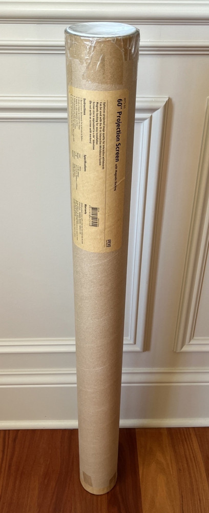 IPEVO 60" Projection Screen with Magnetic Backing 4 : 3 Aspect Ratio