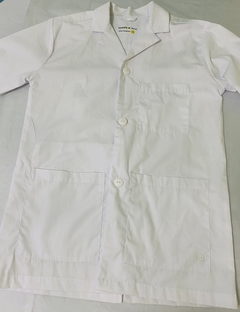 Wonder Lab White Lab Coat Style Size Xs Bc