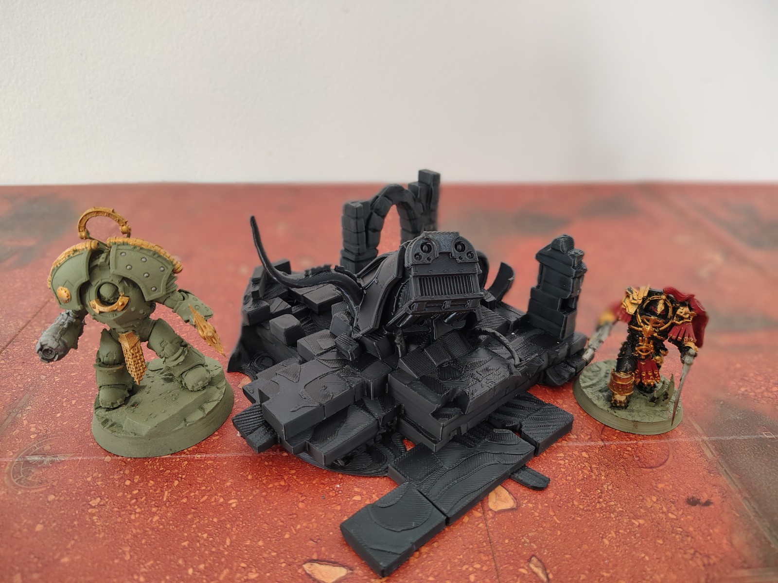 Warhound Titan Wreck Perfect Warhammer Terrain Ruin Objective Marker Set / Lot