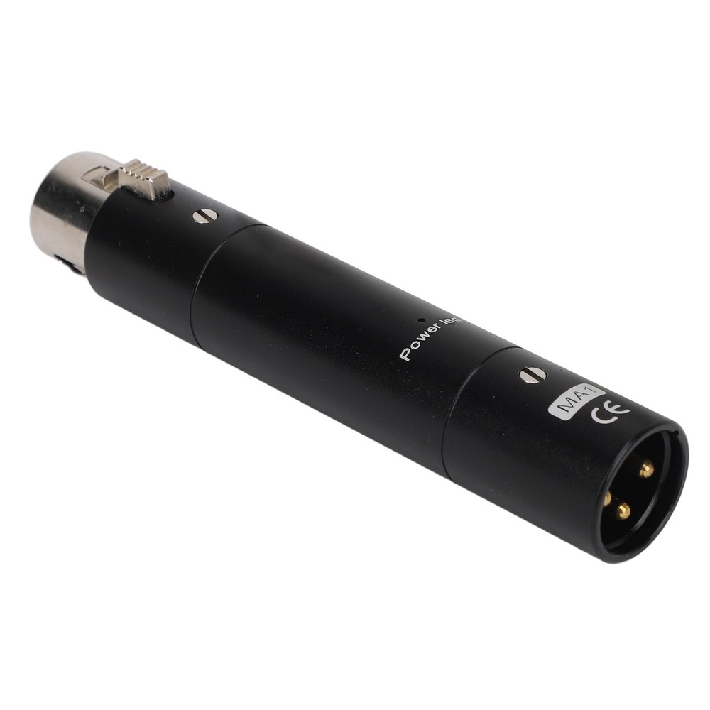 Black Inline Microphone Preamp Lossless Amplification Dynamic Active Inline WT