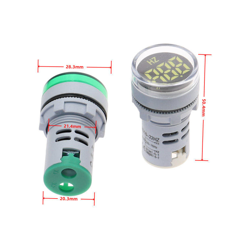 20-75Hz Mini LED digital display alternating Hertz frequency meter indicator
