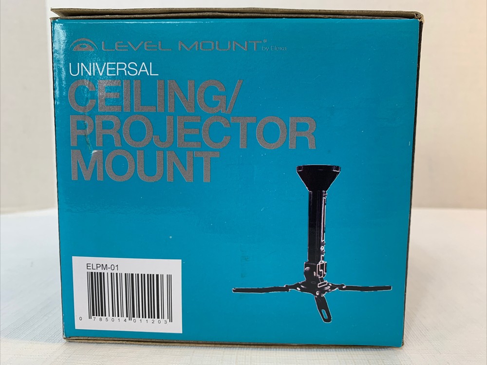 Level Mount Universal Ceiling Projector Mount ELPM-01 NEW in Box - Free Ship!