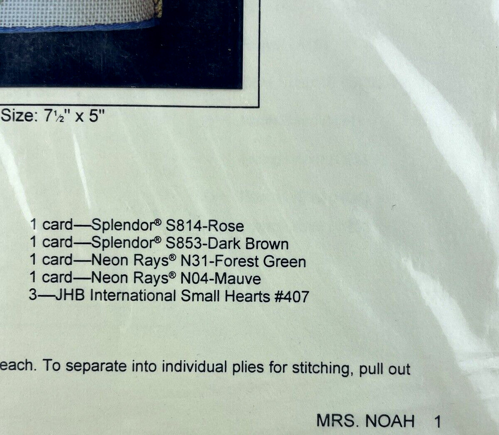 Cheryl Shaeffer Design Needlepoint PATTERN Mrs. Noah with Ducks Rainbow Gallery