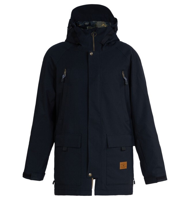DC Stealth Parka Snowboard Jacket Men's Medium Black