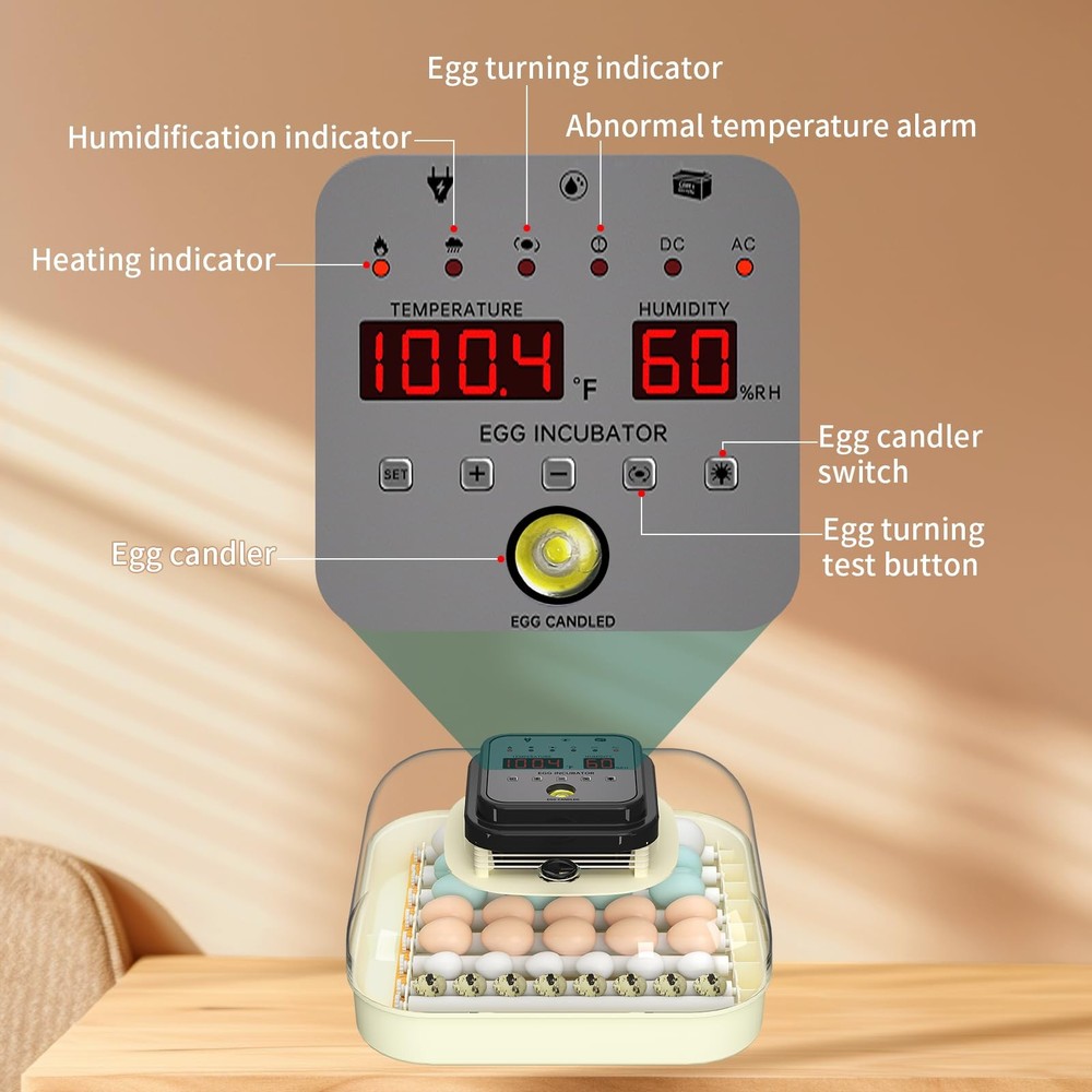 CoInceptus 35 Eggs Incubators for Hatching Eggs,Egg Incubator with Automatic...