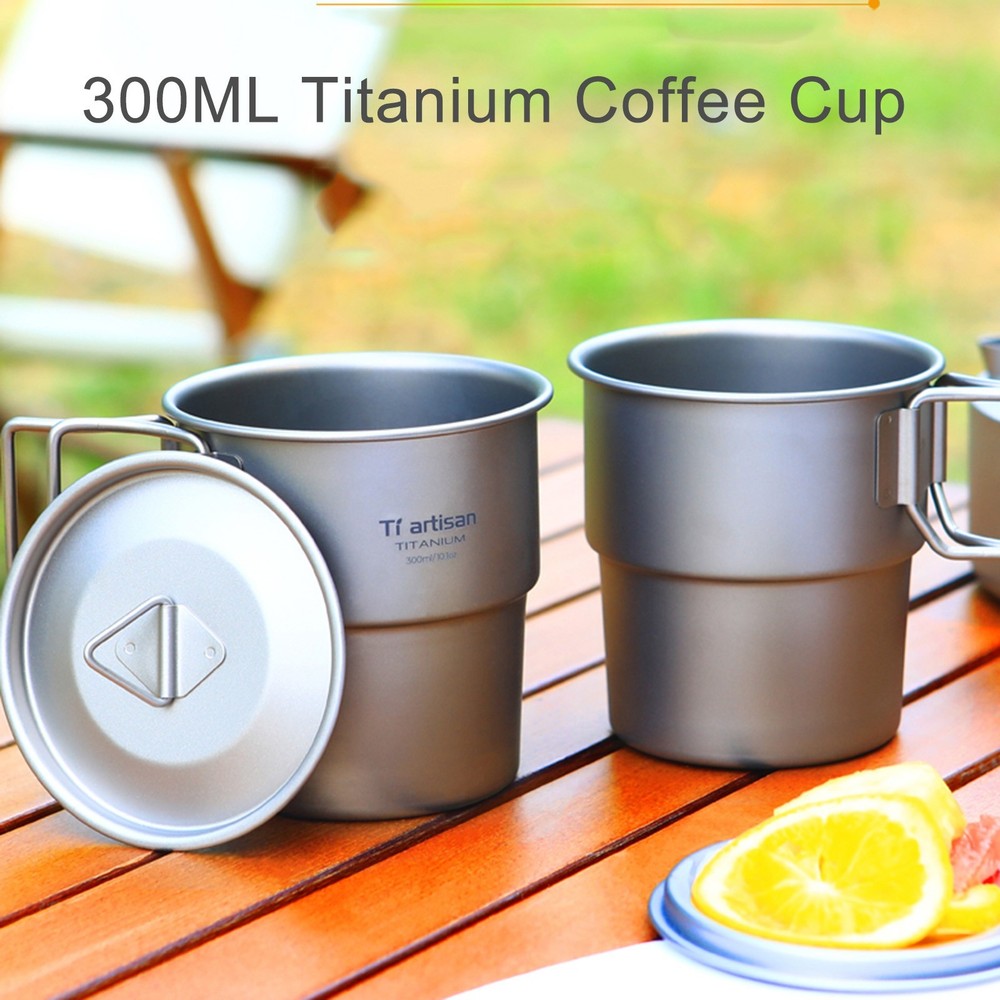 Titanium Cup Titanium Cup 300ML 300ml Coffee Cup Stackable Mug Practical To Use