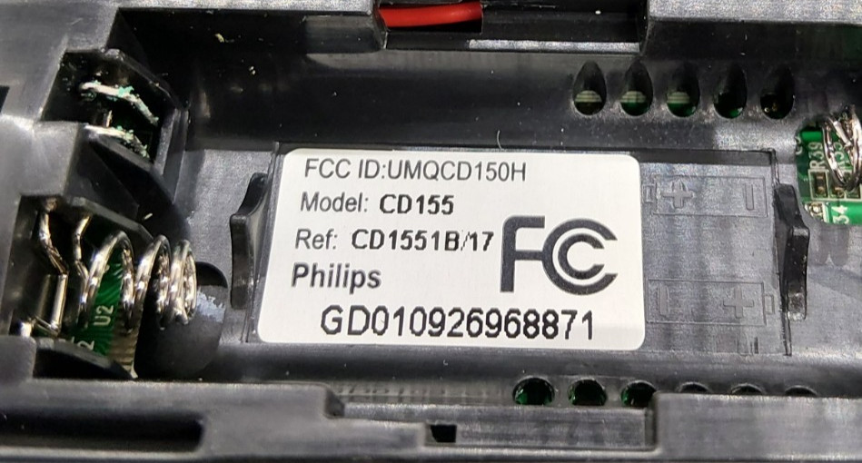 Philips CD 155 Single Cordless Phone Handset