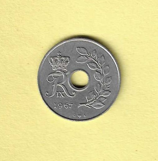 1967 Denmark 25 ØRE EF-45