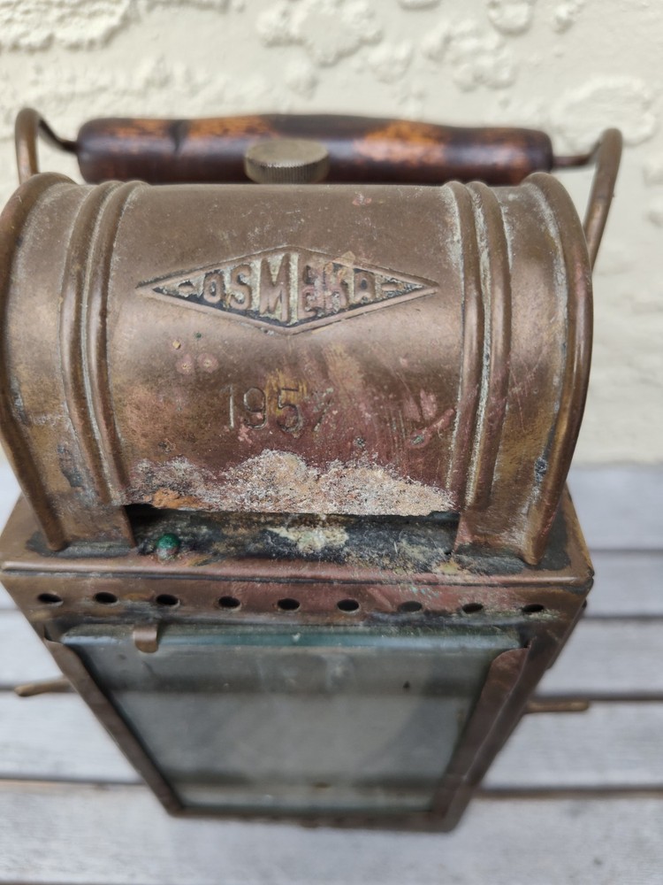 Osmeka Brass Lantern marked DB Free Shipping
