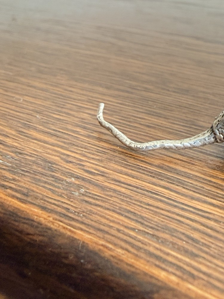 Vintage Sterling Solid Silver Miniature Mouse Mice Figure In 925 Silver Standard