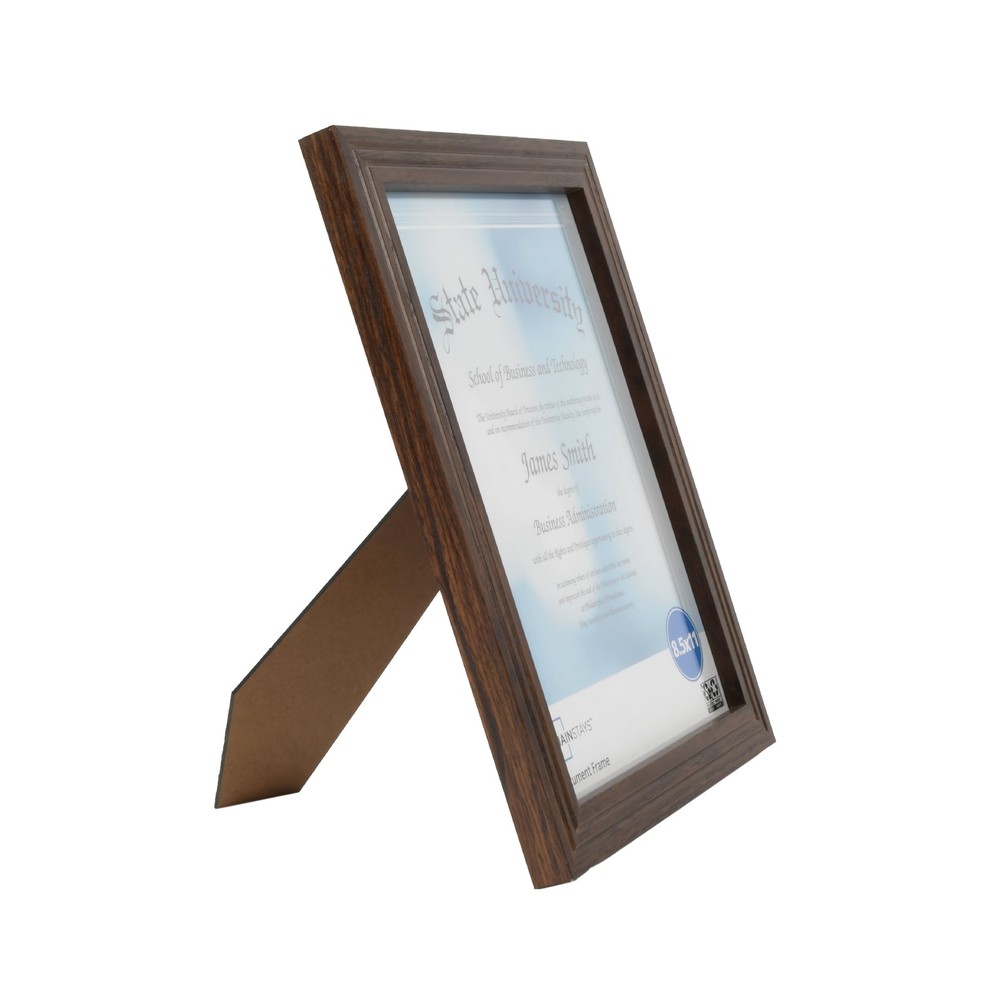 8.5x11 Picture Frame Walnut Document Frame Wall/Tabletop Photo Frame