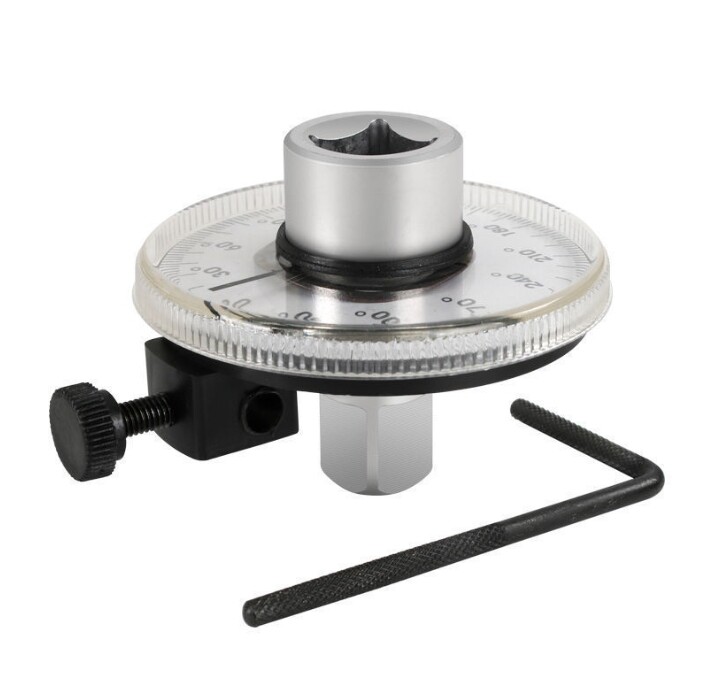 Drive Torque Angle Gauge Meter 360 degree 1/2" Rotation Measure Tool Wrench