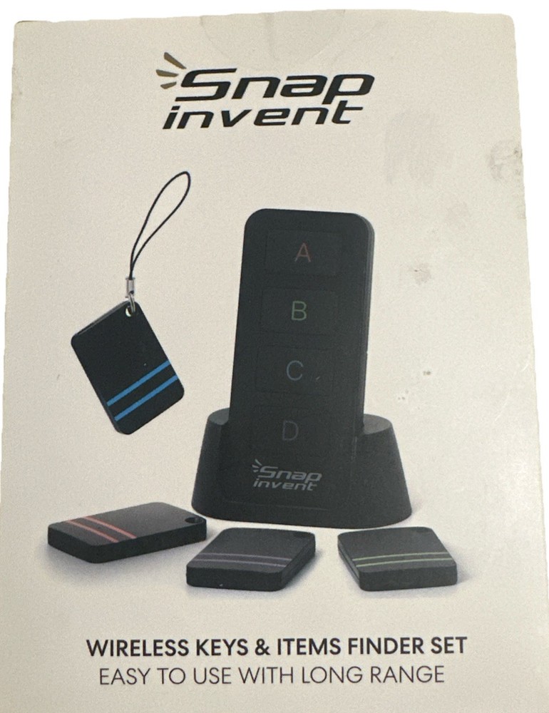 Snap Invent Wireless Keys & Items Finder Set (4-pack)