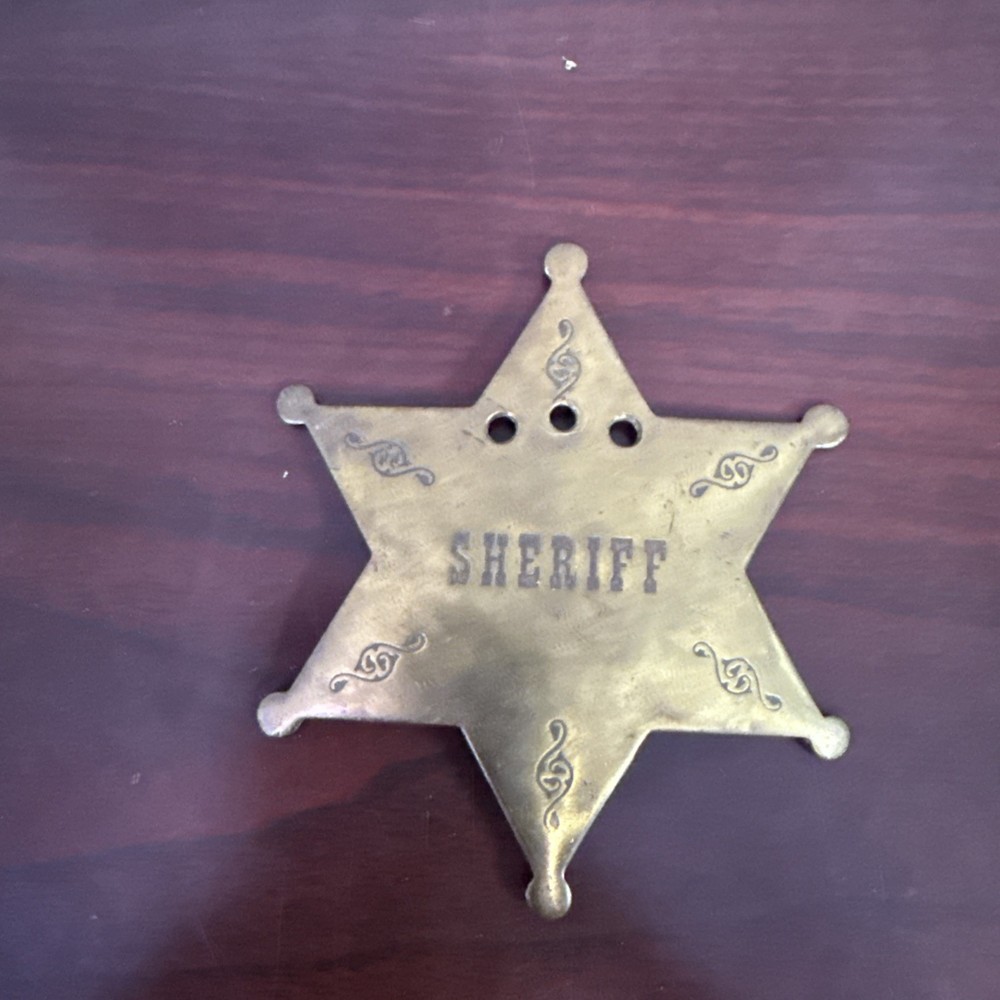 Historical Old Western   Brass   Sheriff    Badge