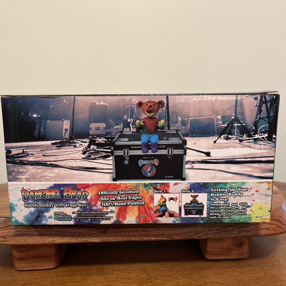 Grateful Dead Dancing Bear Bobble Buddy with Stage Box