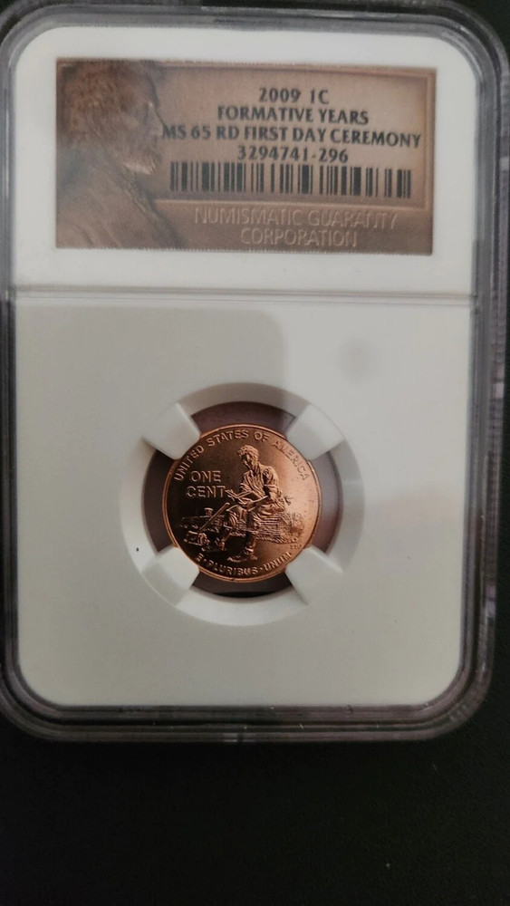 2009 1C - Formative Years - ANACS MS 65 RD - First Day Ceremony