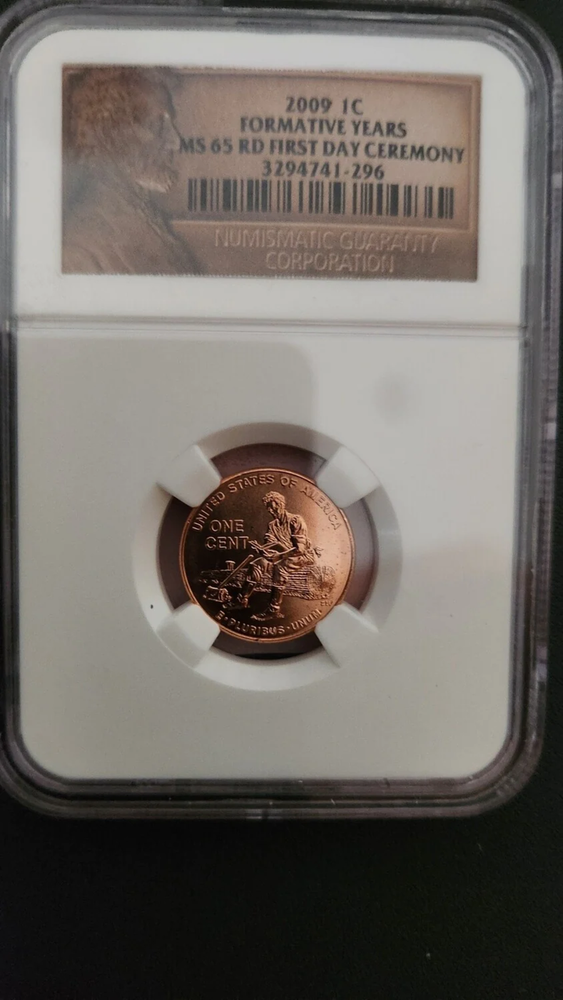2009 1C - Formative Years - ANACS MS 65 RD - First Day Ceremony