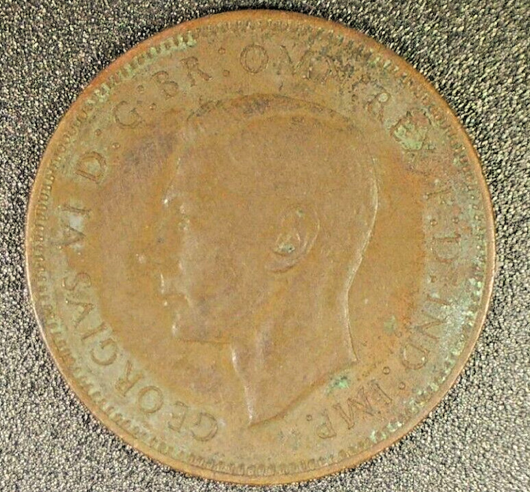 Great Britain 1943 , 1 Farthing King George VI