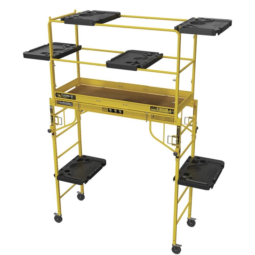 30" Work Smart Tool Shelf w/ Channel Portable Multifunction Guardrail Shelving