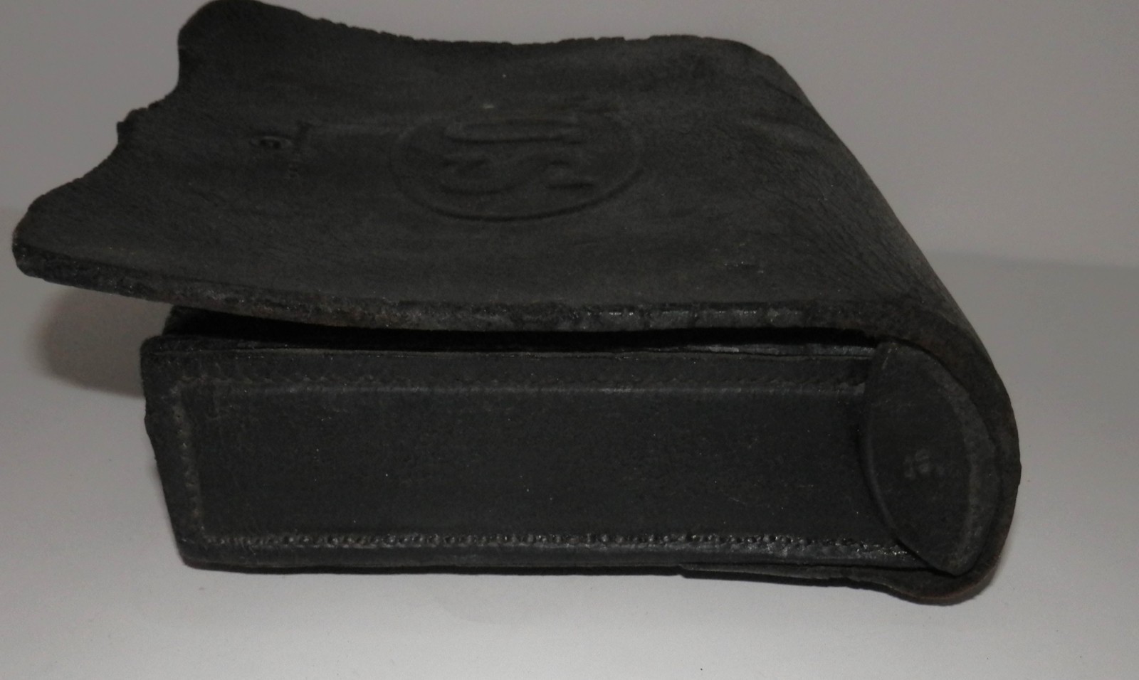 US Civil War Infantry Leather Cartridge Box marked Oliver Pittsburg PA