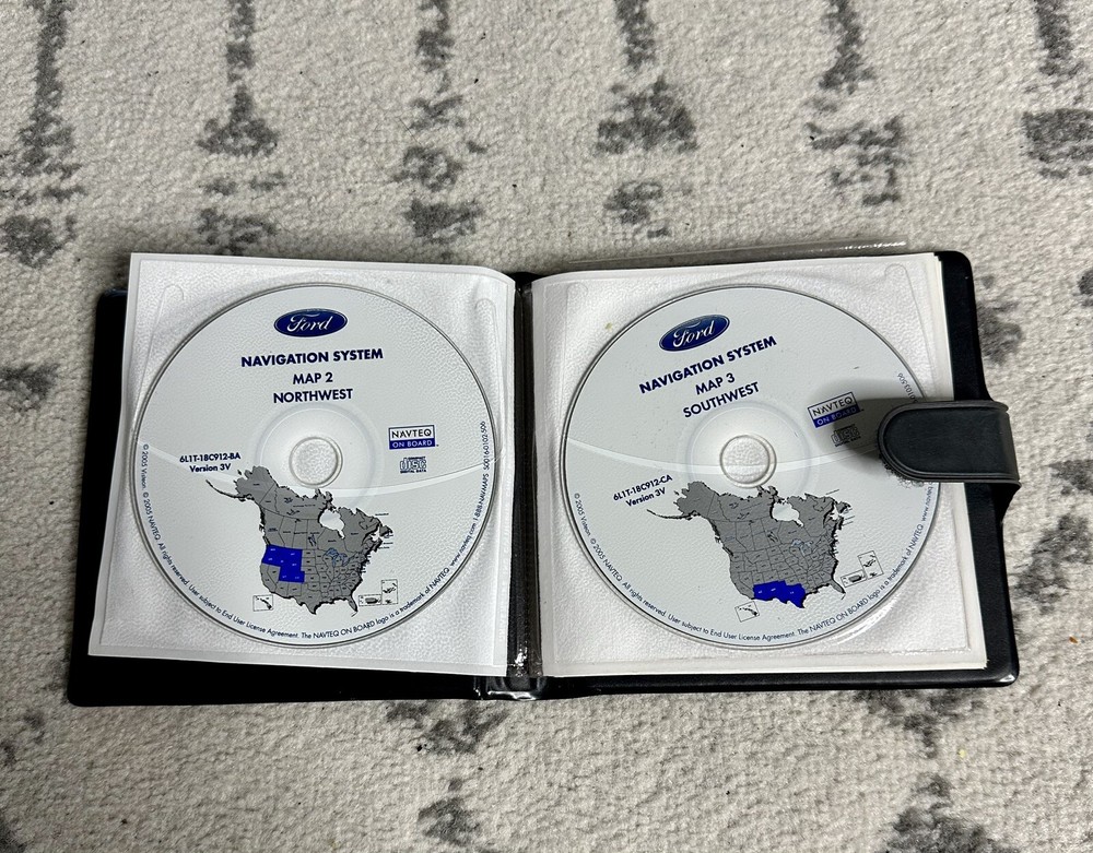 2005 Ford Navigation System Map Disc 1-6 and 12 G139