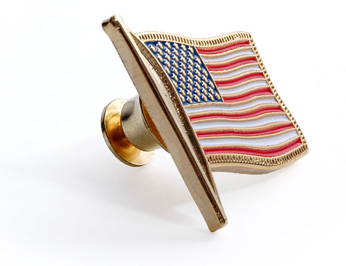 U.S. Flag - 20mm Brass Lapel Pin