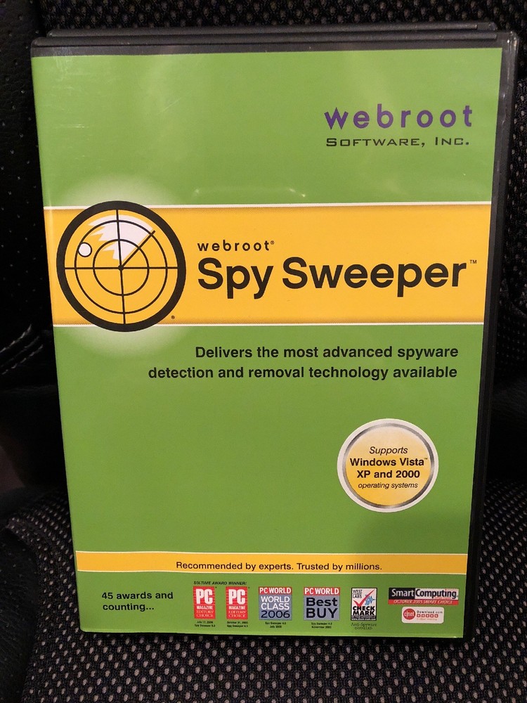 Webroot Spy Sweeper Windows 2003-2007 Software plus Case