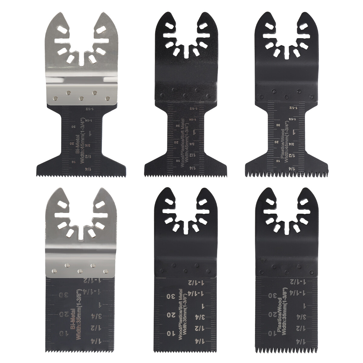 20Pcs Oscillating Multi Tool Saw Blades Wood Metal Cut Cutter For Dewalt Fein