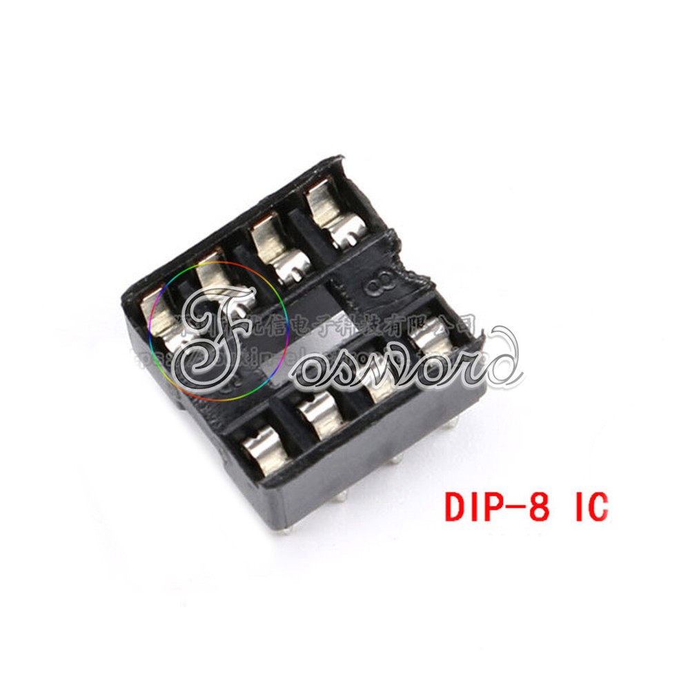DIP/DIL IC Sockets Chip Socket Integrated Circuit Holder 6 - 40 Pin Round/Flat