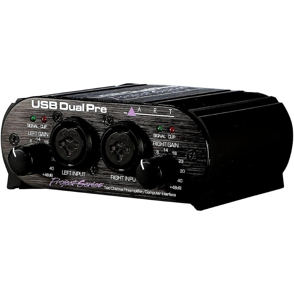 USB Dual Pre Audio MIDI Interface with Phantom Power for Remote Recording