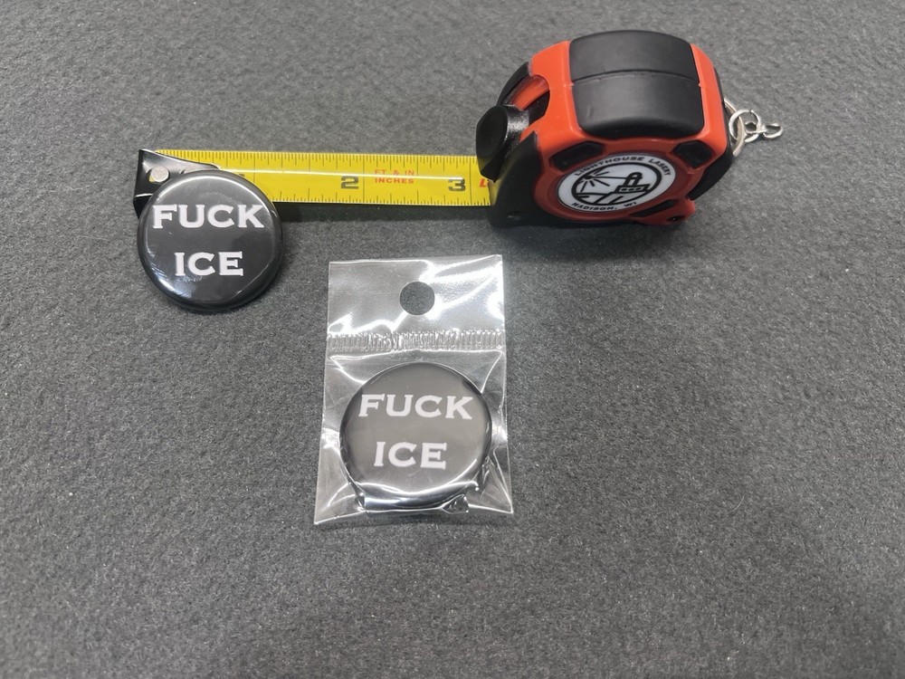 FUCK-ICE Pinback Button 1.25”